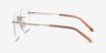 Ritzy Gold MetalEyeglass Frames from EyeBuyDirect, Side View