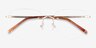 Ritzy Gold MetalEyeglass Frames from EyeBuyDirect, Closed View