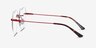 Amore Burgundy MetalEyeglass Frames from EyeBuyDirect, Side View