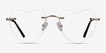 Amore Gold MetalEyeglass Frames from EyeBuyDirect, Front View