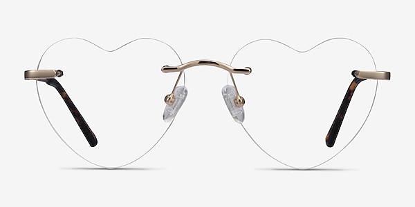 Amore Gold Metal Eyeglass Frames