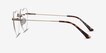 Amore Gold MetalEyeglass Frames from EyeBuyDirect, Side View