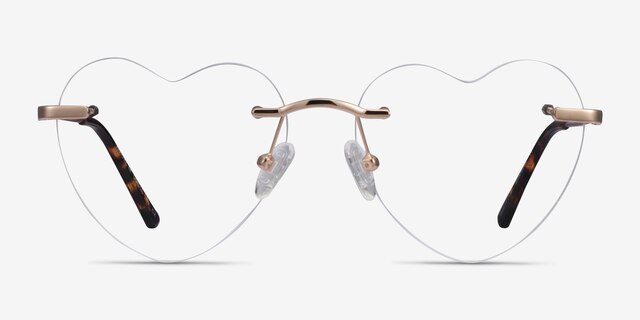 Amore Rose Gold MetalEyeglass Frames from EyeBuyDirect, Front View