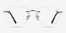 Amore Rose Gold MetalEyeglass Frames from EyeBuyDirect, Front View