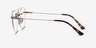 Amore Rose Gold MetalEyeglass Frames from EyeBuyDirect, Side View