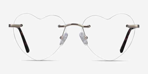 Amore Silver Metal Eyeglass Frames