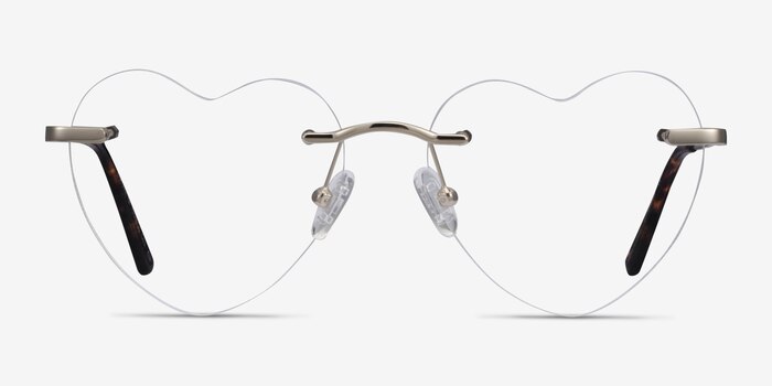 Amore Silver Metal Eyeglass Frames from EyeBuyDirect