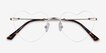 Amore Silver MetalEyeglass Frames from EyeBuyDirect, Closed View