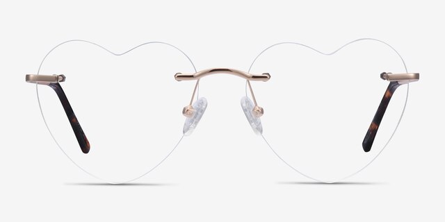 Bae Gold MetalEyeglass Frames from EyeBuyDirect, Front View