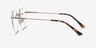 Bae Gold MetalEyeglass Frames from EyeBuyDirect, Side View
