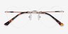 Bae Gold MetalEyeglass Frames from EyeBuyDirect, Closed View