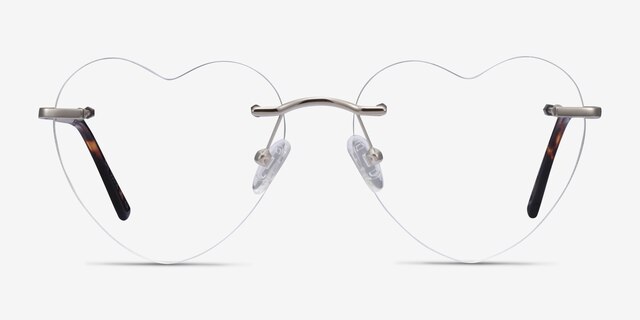 Bae Silver MetalEyeglass Frames from EyeBuyDirect, Front View