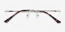 Bae Silver MetalEyeglass Frames from EyeBuyDirect, Closed View
