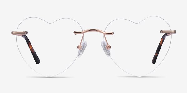 Bae Rose Gold Metal Eyeglass Frames