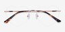 Bae Rose Gold MetalEyeglass Frames from EyeBuyDirect, Closed View