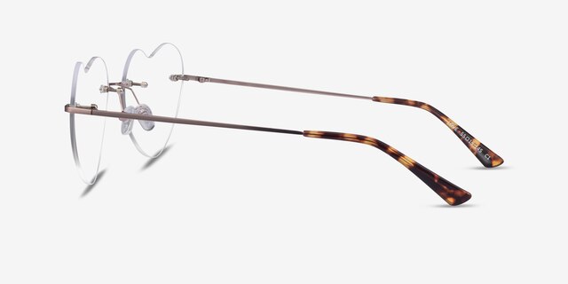 Love Rose Gold MetalEyeglass Frames from EyeBuyDirect, Side View