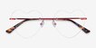 Love Burgundy MetalEyeglass Frames from EyeBuyDirect, Closed View