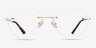 Love Light Gold MetalEyeglass Frames from EyeBuyDirect, Front View
