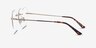 Love Light Gold MetalEyeglass Frames from EyeBuyDirect, Side View