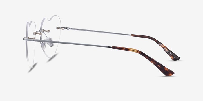 Love Argenté Métal Montures de lunettes de vue d'EyeBuyDirect