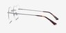 Love Silver MetalEyeglass Frames from EyeBuyDirect, Side View