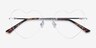 Love Silver MetalEyeglass Frames from EyeBuyDirect, Closed View
