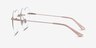 Spark Glitter Rose Gold MetalEyeglass Frames from EyeBuyDirect, Side View
