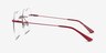 Spark Glitter Red MetalEyeglass Frames from EyeBuyDirect, Side View