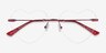 Spark Glitter Red MetalEyeglass Frames from EyeBuyDirect, Closed View