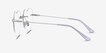 Spark Glitter Silver MetalEyeglass Frames from EyeBuyDirect, Side View
