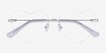 Spark Glitter Silver MetalEyeglass Frames from EyeBuyDirect, Closed View