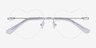 Spark Glitter Silver MetalEyeglass Frames from EyeBuyDirect, Closed View