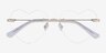 Spark Glitter Gold MetalEyeglass Frames from EyeBuyDirect, Closed View