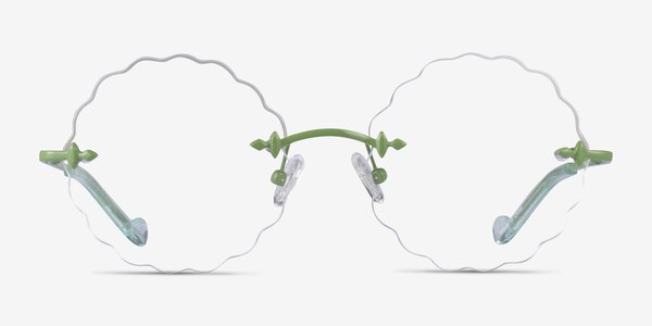 Fiesta Green Metal Eyeglass Frames