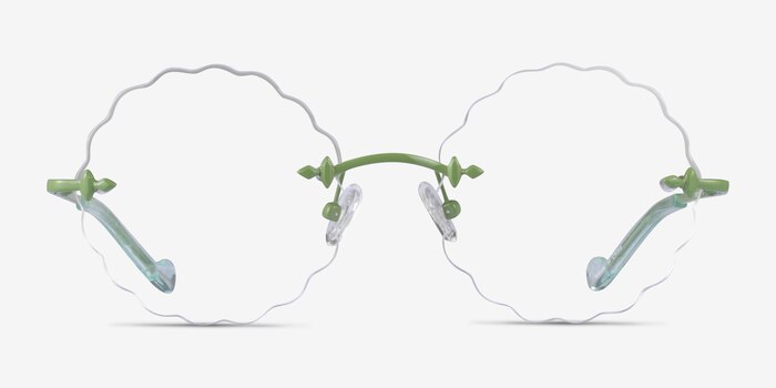 Fiesta Green Metal Eyeglass Frames from EyeBuyDirect