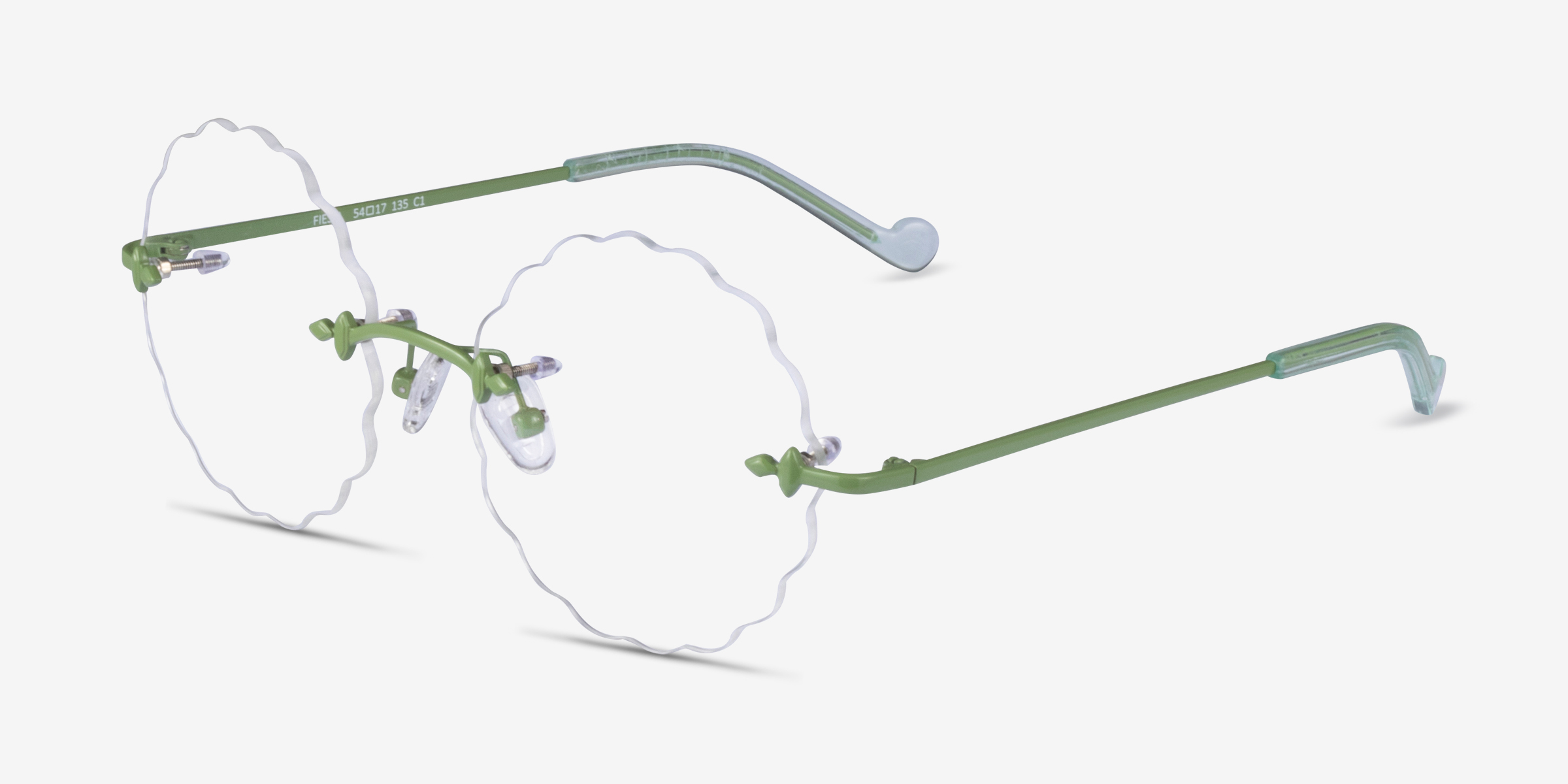 Fiesta Geometric Green Glasses for Women Eyebuydirect