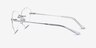 Nuvem Silver MetalEyeglass Frames from EyeBuyDirect, Side View