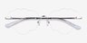 Nuvem Silver MetalEyeglass Frames from EyeBuyDirect, Closed View