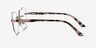 Poem Shiny Rose Gold MetalEyeglass Frames from EyeBuyDirect, Side View