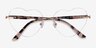 Poem Shiny Rose Gold MetalEyeglass Frames from EyeBuyDirect, Closed View