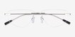 Phil Matte Silver MetalEyeglass Frames from EyeBuyDirect, Closed View