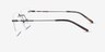 Artifact Noir MétalMontures de lunettes de vue d'EyeBuyDirect, Vue de Côté
