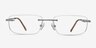 Port Gray TitaniumEyeglass Frames from EyeBuyDirect, Front View