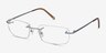 Port Gray TitaniumEyeglass Frames from EyeBuyDirect, Angle View