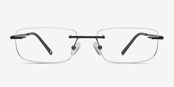 Port Black Titanium Eyeglass Frames