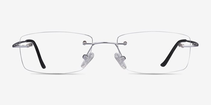 Ebb Argenté Titanium Montures de lunettes de vue d'EyeBuyDirect