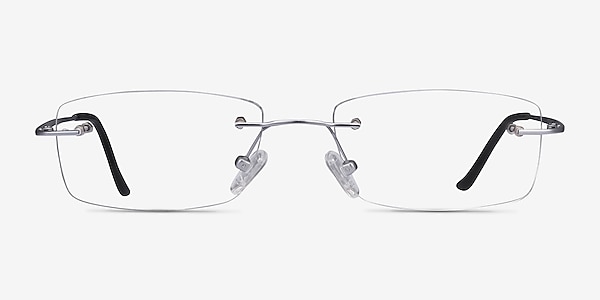 Ebb Silver Titanium Eyeglass Frames