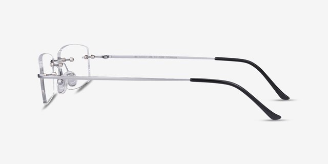 Ebb Silver TitaniumEyeglass Frames from EyeBuyDirect, Side View