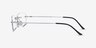Ebb Silver TitaniumEyeglass Frames from EyeBuyDirect, Side View