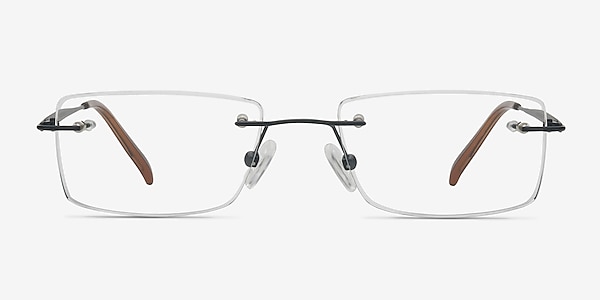 Wheeler Black Titanium Eyeglass Frames